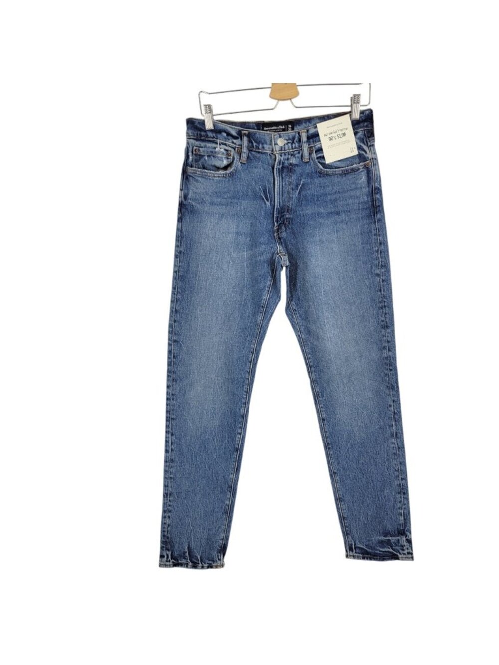 NWT Abercrombie & Fitch vintage stretch 90's slim blue jeans size 31x32